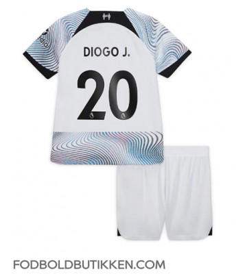 Liverpool Diogo Jota #20 Udebanetrøje Børn 2022-23 Kortærmet (+ Korte bukser)